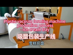लंच बॉक्स वैक्यूम फोर्मिंग मशीन 100m3/h प्रवाह दर 0-300°C तापमान 1220*710mm अधिकतम फोर्मिंग क्षेत्र