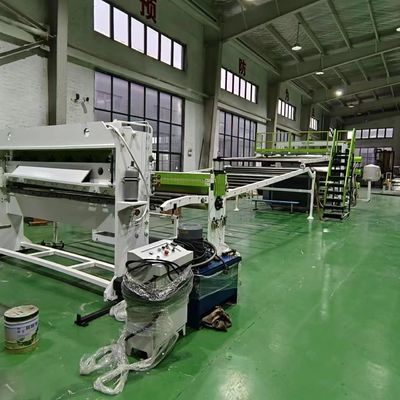 प्रयुक्त प्लास्टिक एक्सट्रूडर पीपी पीईटी शीट एक्सट्रूज़न लाइन निरंतर