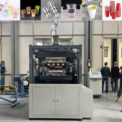उच्च लागत प्रदर्शन प्लास्टिक कप थर्मोफॉर्मिंग मशीन एक बार इस्तेमाल प्लास्टिक कप बनाने की मशीन