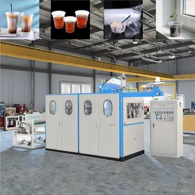 पूरी तरह से स्वचालित प्रयुक्त प्लास्टिक डिस्पोजेबल चाय कप बनाने की मशीन