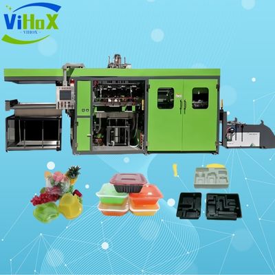 पूरी तरह से स्वचालित प्लास्टिक केक बॉक्स बनाने की मशीन प्लास्टिक लंच बॉक्स बनाने की मशीन